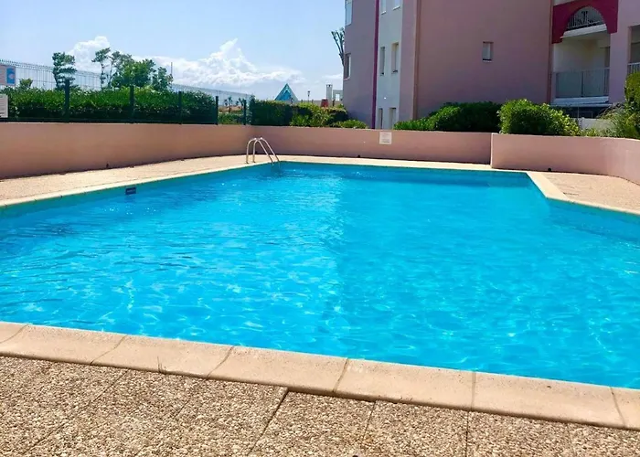 T2 - Les Pieds Dans Le Sables En Toutes Saisons 5 Couchages - Climatisation - Parking Privee - Piscine - Situation Optimum Et Rare - Amoureva - Richelieu- Cap D'agde Apartment Agde
