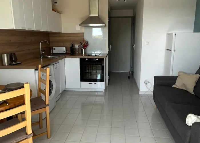 T2 - Les Pieds Dans Le Sables En Toutes Saisons 5 Couchages - Climatisation - Parking Privee - Piscine - Situation Optimum Et Rare - Amoureva - Richelieu- Cap D'agde * Agde