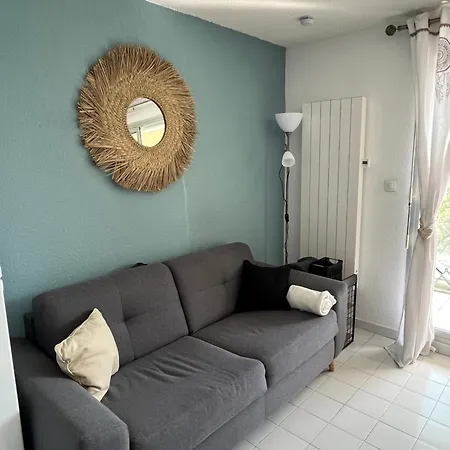 Appartement T2 - Les Pieds Dans Le Sables En Toutes Saisons 5 Couchages - Climatisation - Parking Privee - Piscine - Situation Optimum Et Rare - Amoureva - Richelieu- Cap D'agde *